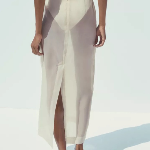 Zara Organza Midi Skirt - Picture 4 of 8
